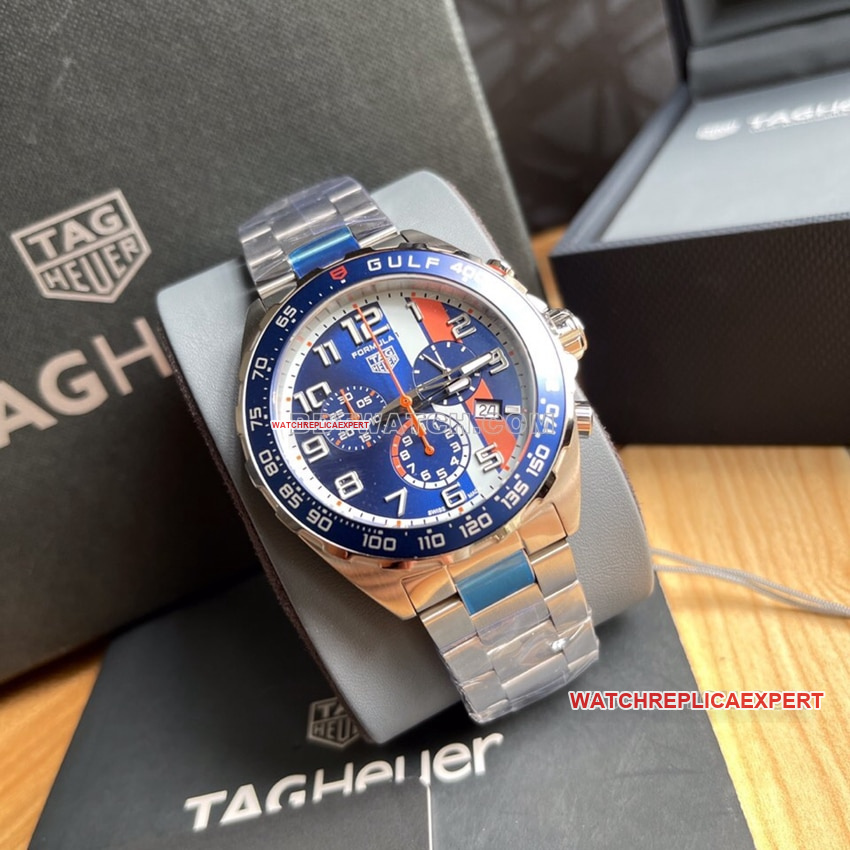 TAG Heuer F1top-tier 1:1super cloneblue dialsteel bracelet CAZ101front live photo