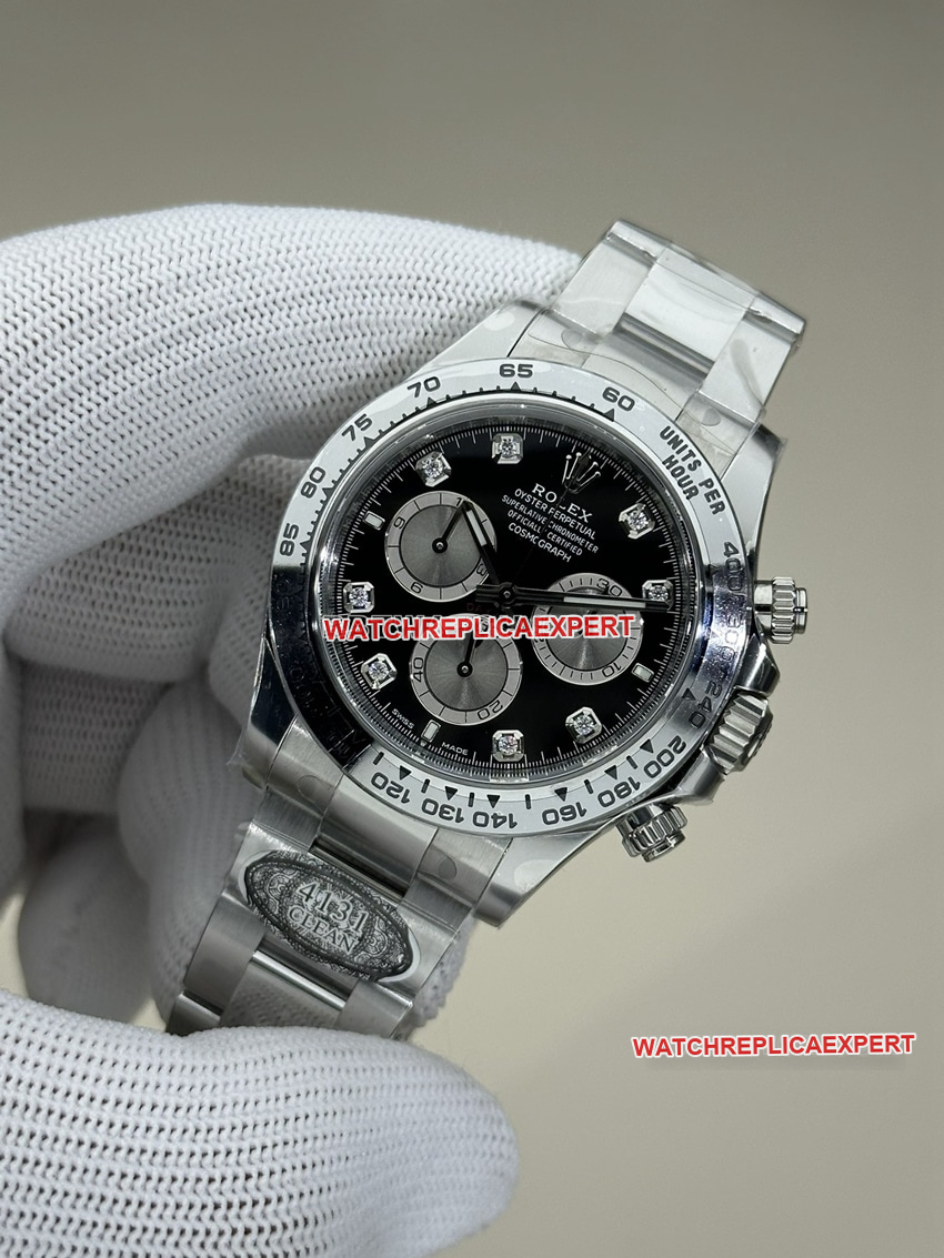 Clean FactoryRolexDaytonatop-tier 1:1high-quality replicablack dialsteel bracelet model 116509front live photo