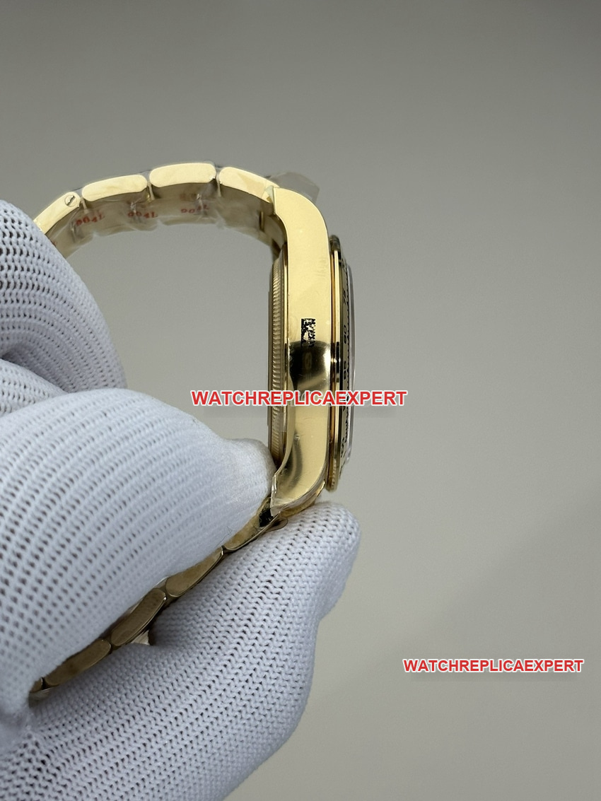 Clean FactoryRolexDaytonatop-tier 1:1super cloneblack dial all gold steel bracelet model 126508side live photo