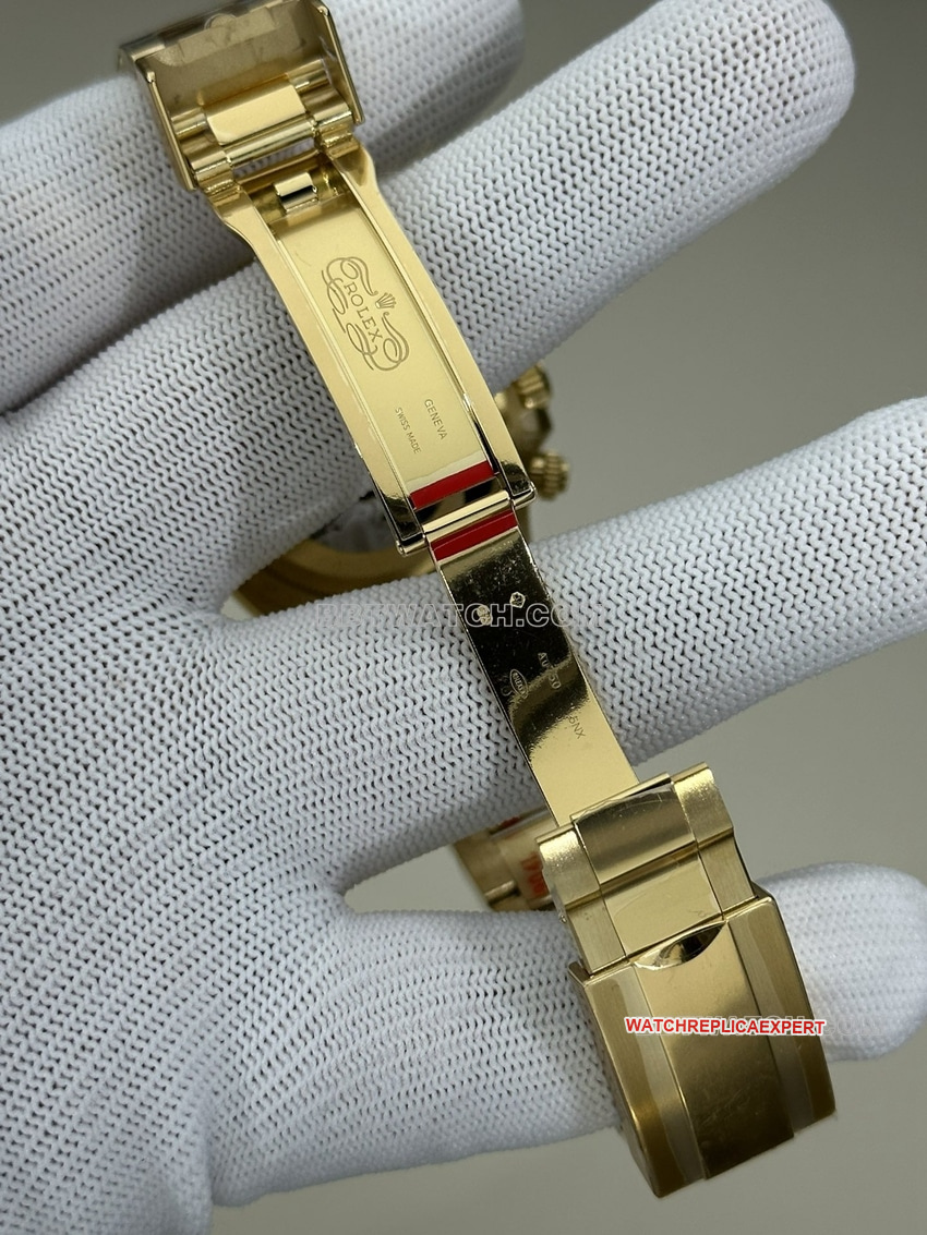 Clean FactoryRolexDaytonatop-tier 1:1super cloneblack dial all gold steel bracelet model 126508clasplive photos