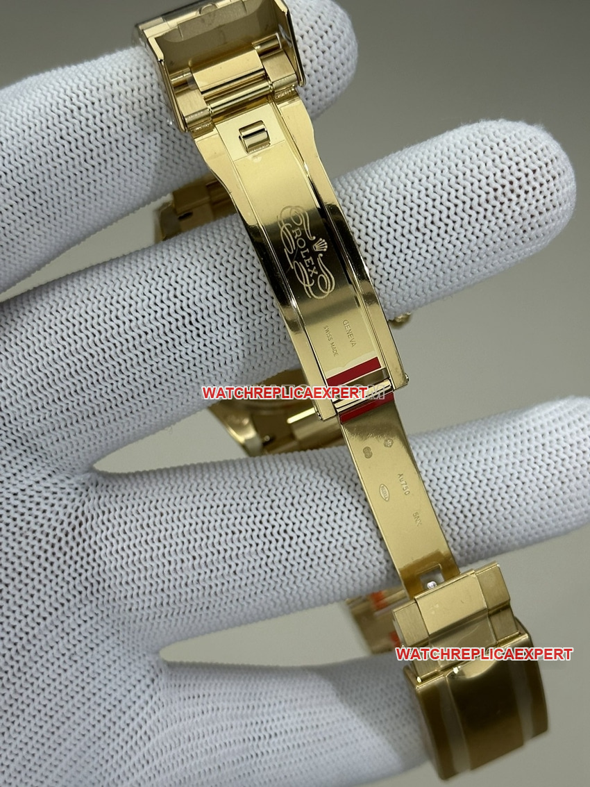 Clean FactoryRolexDaytonatop-tier gold plate all gold steel bracelet model 126508clasplive photos