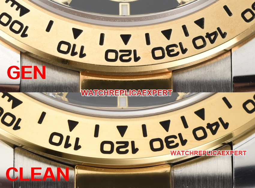 C Factory Rolex Top Watch Daytona Two-Tone Black Dial Diamond Hour Markers 126503 Genuine vs. Fake Comparison Review and Real Photo Shoot