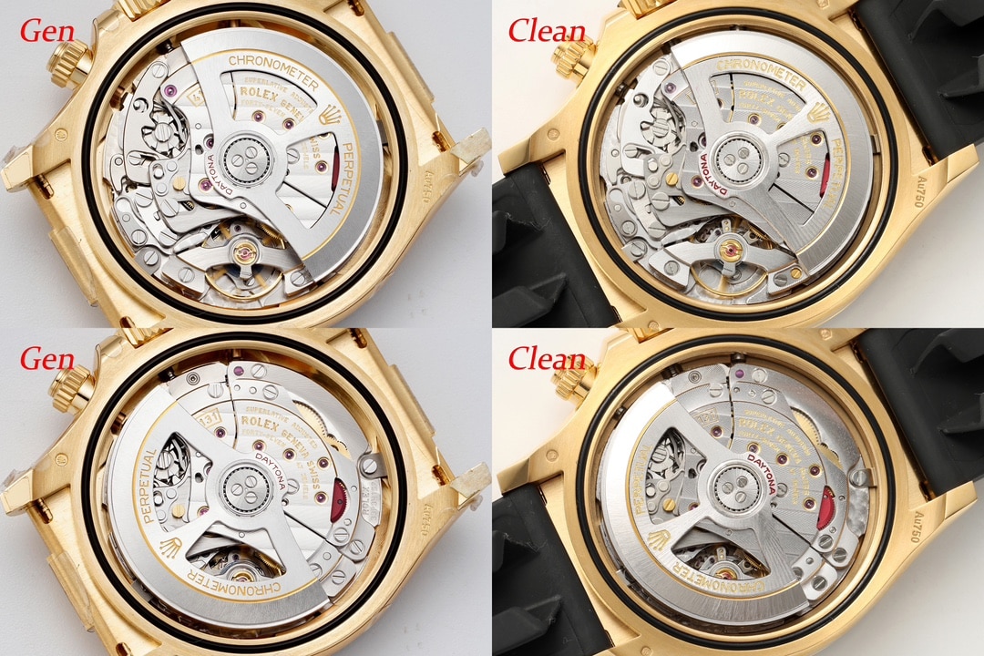 C Factory Rolex Top Daytona 4131 Stephen Chow 126518 Real vs. Fake Comparison Review Movement Actual Shots