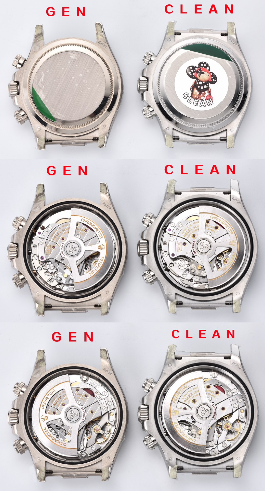 Factory C Rolextop-tier watch Daytona cement gray 126519 real and fake comparison review movementlive photos