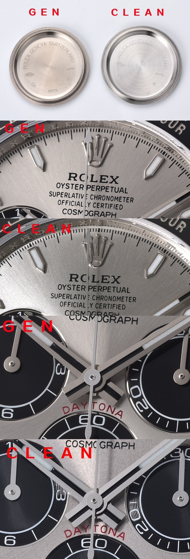 Factory C Rolextop-tier watch Daytona cement gray 126519 genuine and fake comparison evaluation appearance live photos