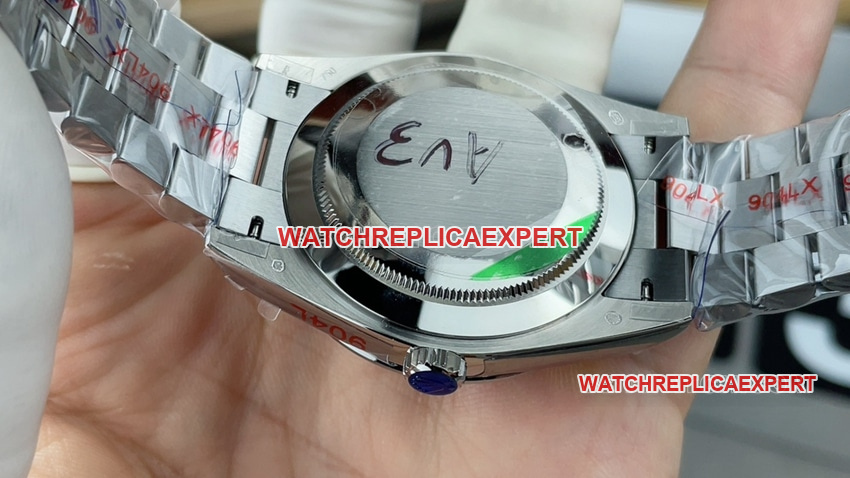 GM Factory Rolex Day-Date 40mm Super A Green Dial m228236-0008 Back Real Photos
