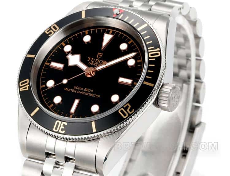 3TTudor Biwan top-tier replicablack dialsteel bracelet model 79230Nfront live photo