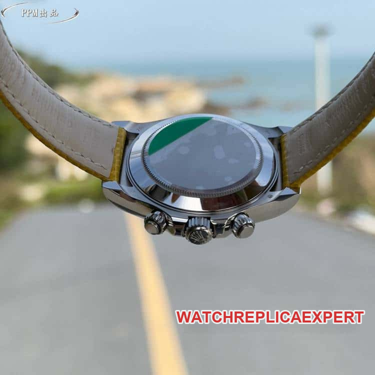 PPMRolexDaytona1:1top-tier replicayellow diskdiamond bezel116519caseback live photo