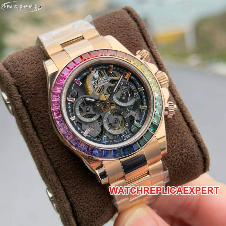 PPMRolexDaytonatop-tier 1:1high-quality Caihongdi 116595front live photo