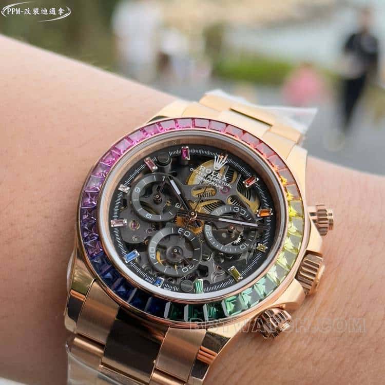 PPMRolexDaytonatop-tier 1:1high-quality Caihongdi 116595front live photo