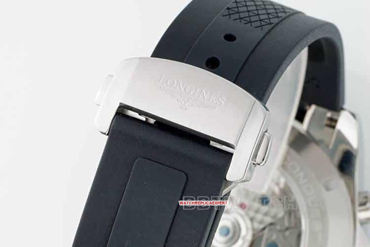 AF Longines Concas champagne dial rubber model L3.835.4.32.9braceletlive photos