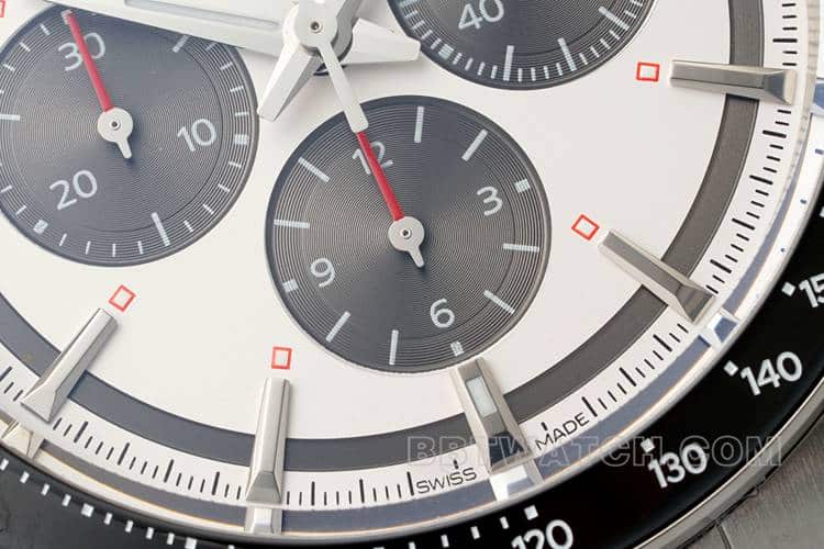 AF Longines Concas 1:1top-tier silver gray dial rubber model L3.835.4.72.6front live photo