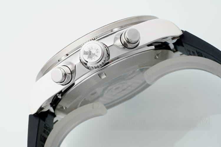 AF Longines Concas 1:1top-tier silver gray dial rubber model L3.835.4.72.6side live photo