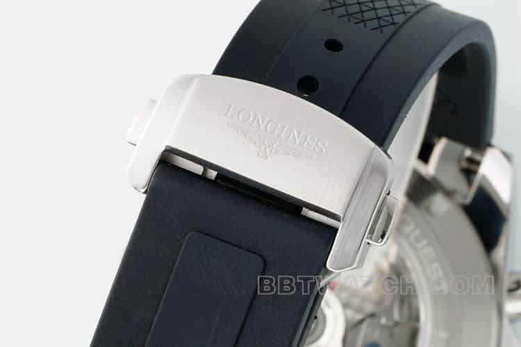 AF Longines Concas top-tier silver gray dial rubber model L3.835.4.72.6braceletlive photos