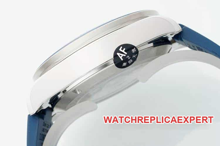 AFLongines Concast stop-tier 1:1super blue dial rubber style L3.835.4.91.2side live photo