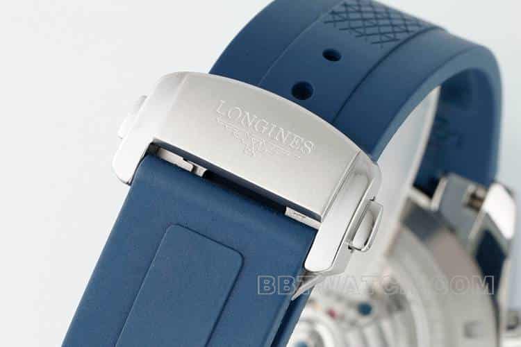 AFLongines Concast stop-tier 1:1super blue dial rubber style L3.835.4.91.2braceletlive photos