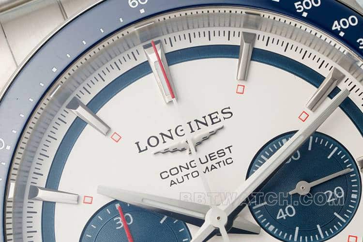AFLongines Concas 1:1super silver dialsteel bracelet model L3.835.4.98.6front live photo