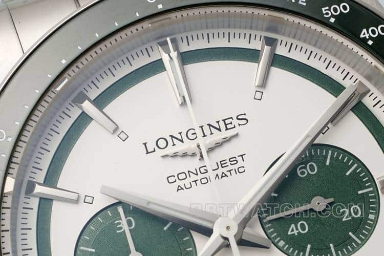 AFLongines Concas 1:1super silver dialsteel bracelet model L3.835.4.02.6front live photo