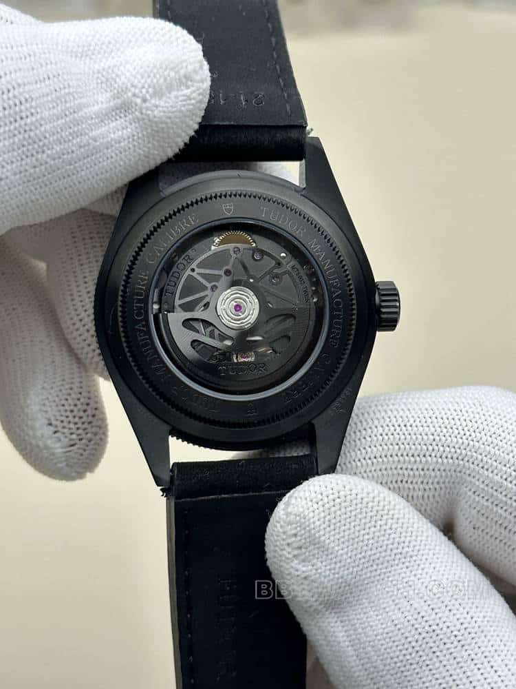 GRTudor Biwan top-tier 1:1high-quality replicablue dialleather strap model M79210caseback live photo