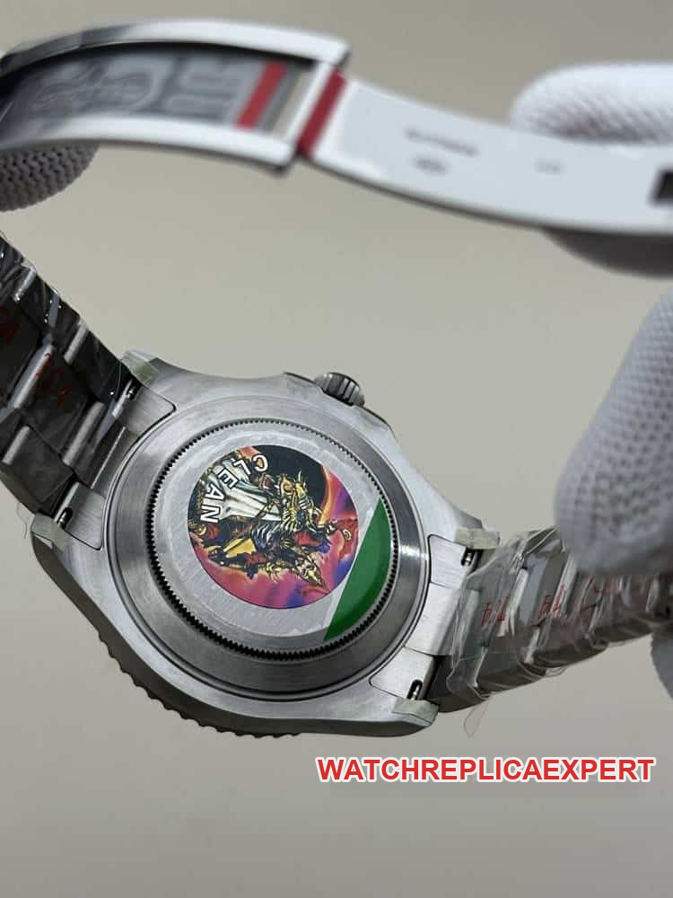 CleanRolex Yacht-Mastersuper cloneblack dialtitanium226627caseback live photo