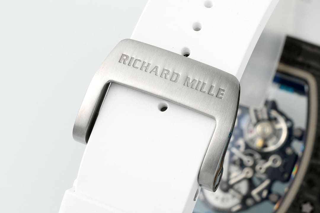 APSRichard Milletop-tier 1:1high-quality carbon fiber case white rubber model RM055clasplive photos