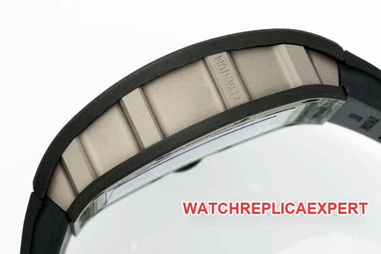 APSRichard Mille1:1super carbon fiber case black rubber model RM055side live photo