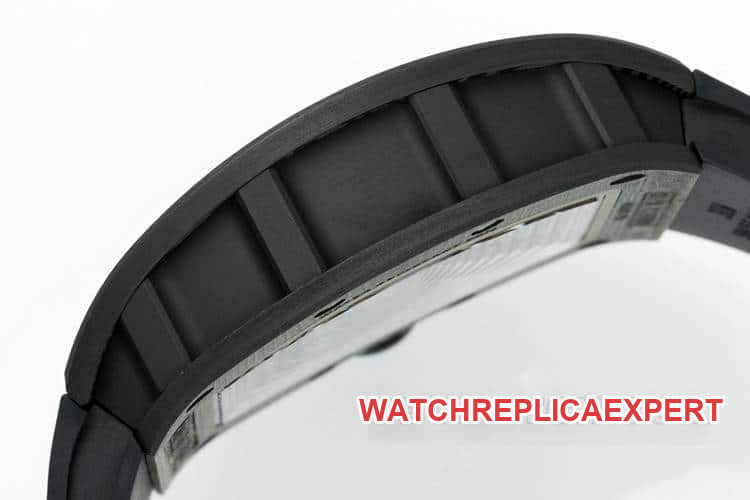 APSRichard Mille1:1super carbon fiber case black rubber model RM055side live photo
