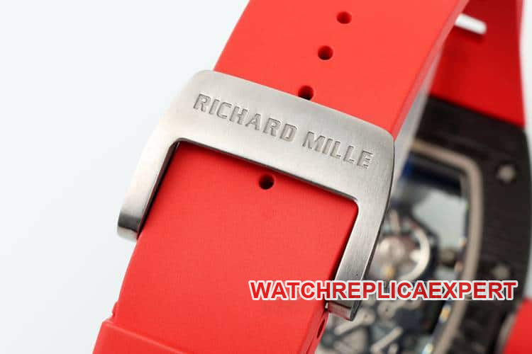 APSRichard Millesuper carbon fiber case red rubber model RM055clasplive photos
