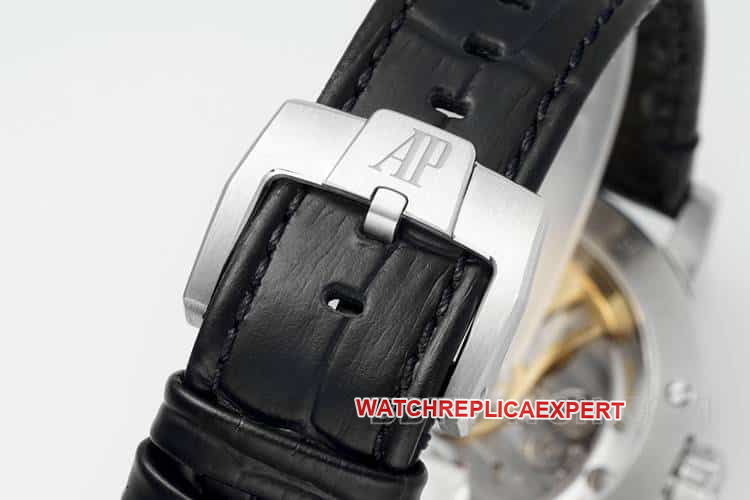APSAudemars PiguetCODEtop-tier 1:1super cloneblack dialleather strap model 15210clasplive photos