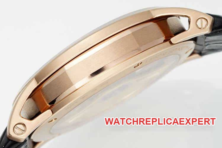 APSAudemars PiguetCODE1:1super cloneblack dialrose gold shell leather strap model 15210side live photo