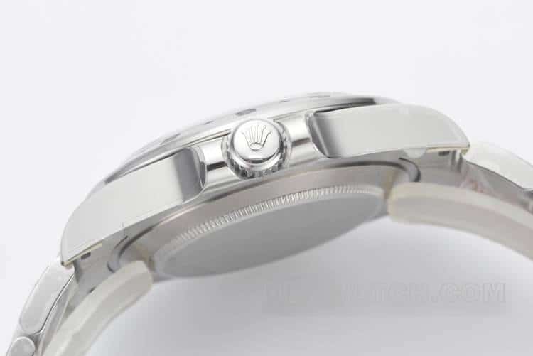 CleanRolex Explorer top-tier replicawhite dialsteel bracelet model 226570side live photo