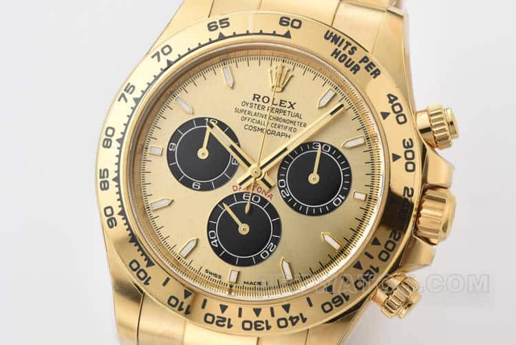 CleanRolexDaytonasuper gold plate 4131steel bracelet model 126508front live photo