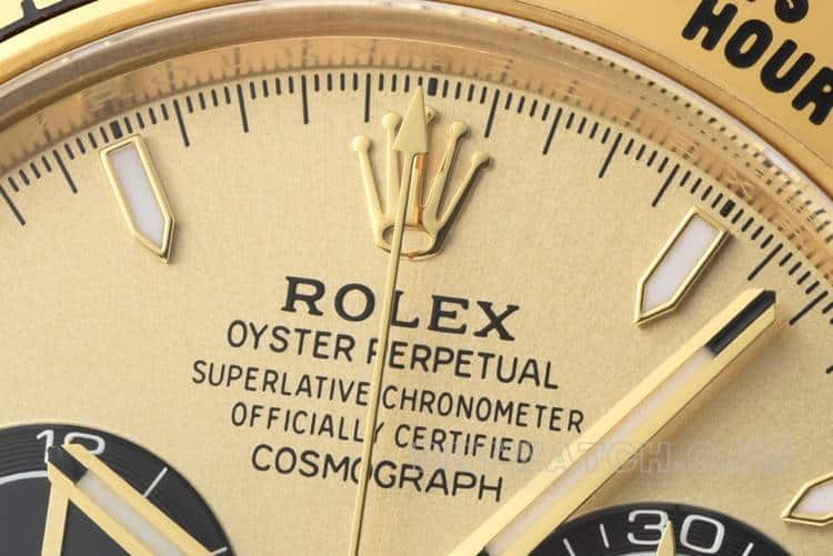 CleanRolexDaytonasuper gold plate 4131steel bracelet model 126508front live photo