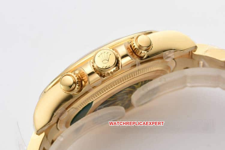 CleanRolexDaytonasuper gold plate 4131steel bracelet model 126508side live photo