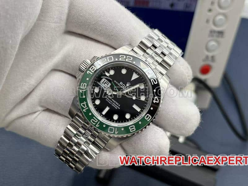 VSRolexGMT-Master type top-tier 1:1high-quality left-handed Sprite circle 126720front live photo