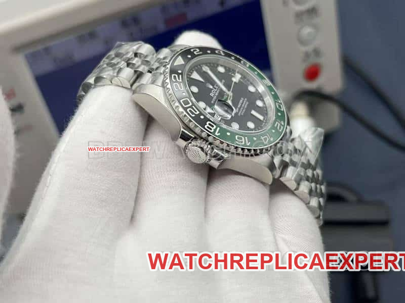 VSRolexGMT-Master type top-tier 1:1high-quality left-handed sprite circle 126720side live photo