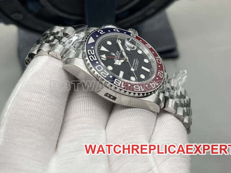 VSRolexGMT-Master type top-tier 1:1super clonePepsi bezel126710side live photo