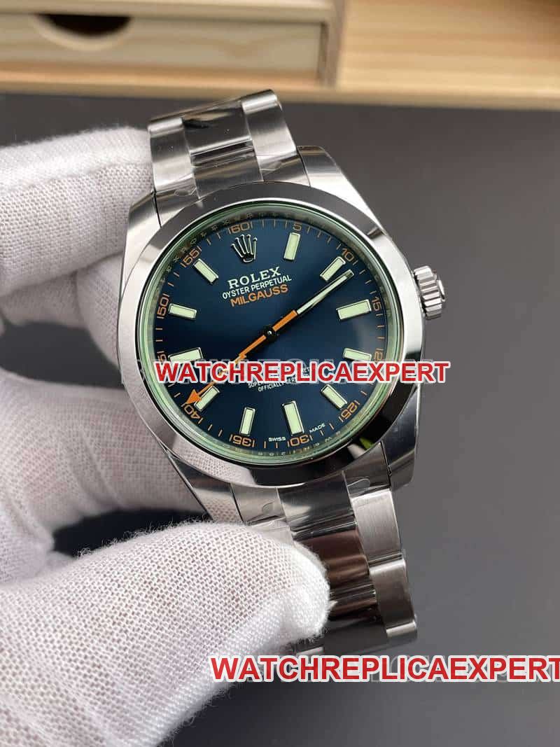 VSRolex magnetic type 1:1top-tier replicablue dial116400front live photo