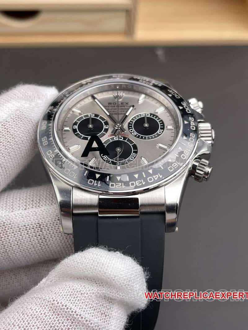 VSRolexDaytonatop-tier 1:1high-quality gray plate rubber model 126519front live photo