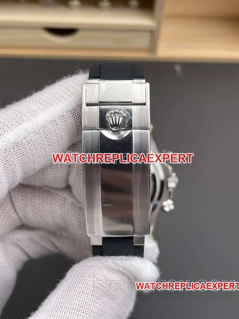VSRolexDaytonatop-tier 1:1high-quality gray plate rubber model 126519braceletlive photos