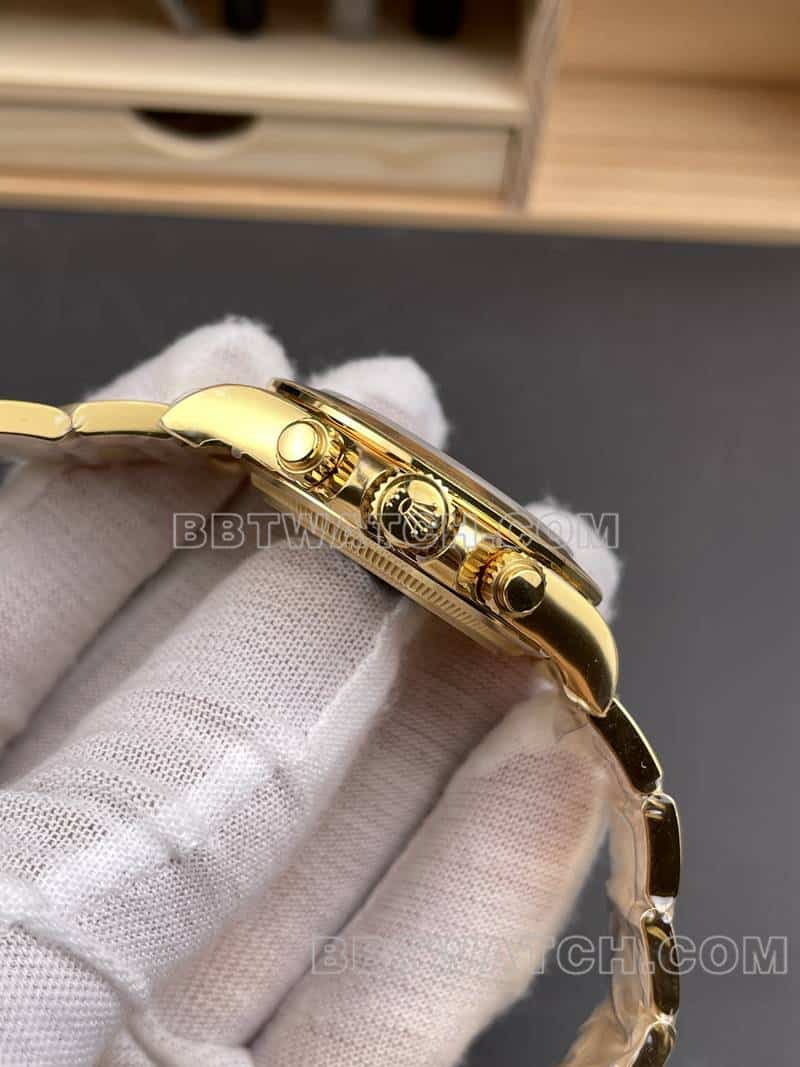 VSRolexDaytona1:1super gold plate4131yellow gold126508side live photo