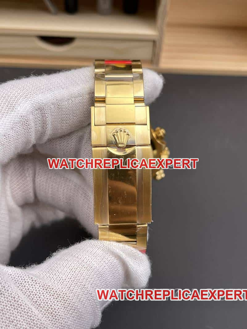 VSRolexDaytona1:1super gold plate4131yellow gold126508braceletlive photos