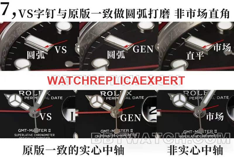 Factory C Rolextop-tier watch GMT-Master type IIPepsi bezel126710 real and fake comparison review front live photo