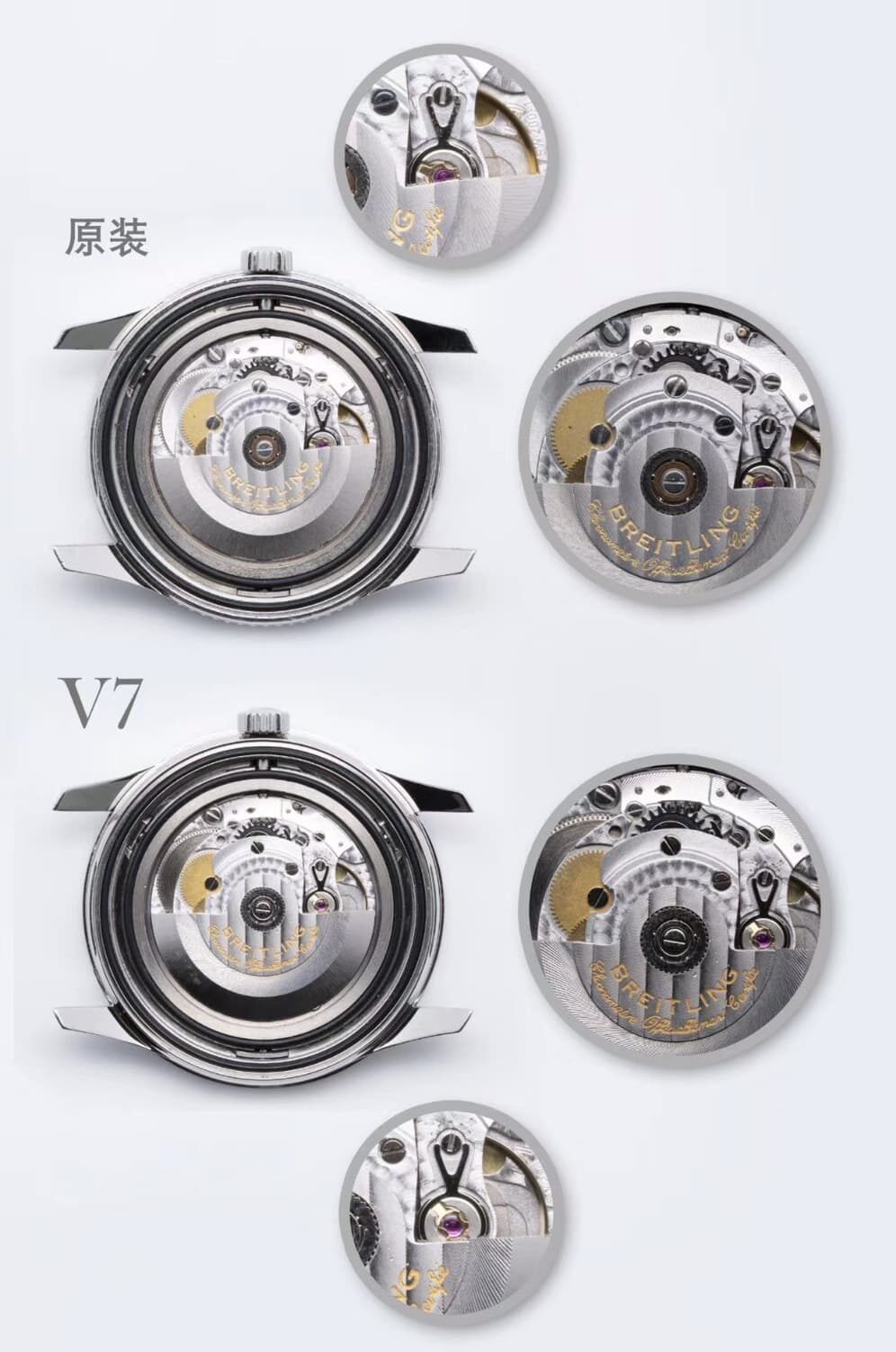 V7 factory Breitlingtop-tier watch aviation chronographblue dialA173262 true and false comparison evaluation appearance live photos