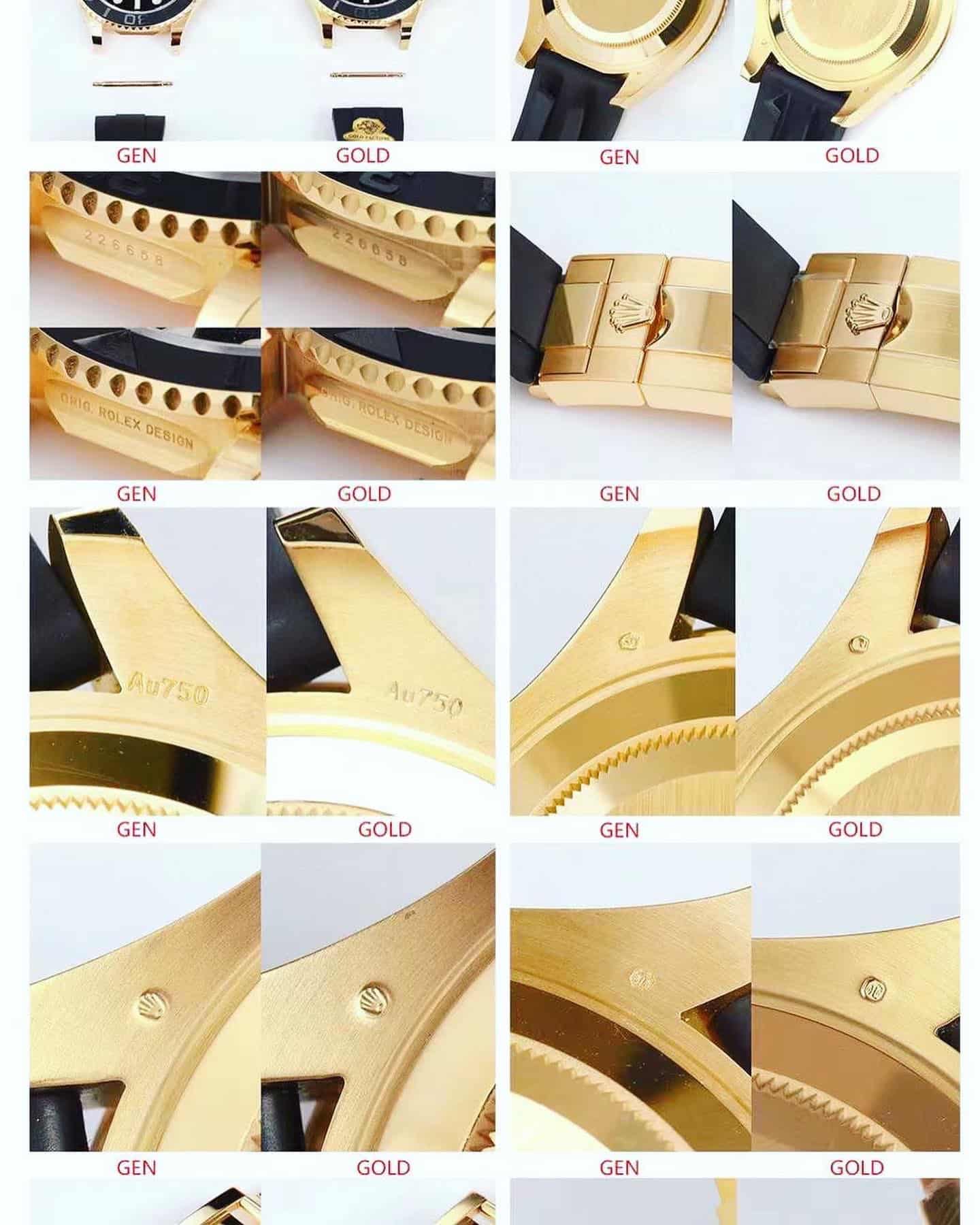 Gold factory Rolextop-tier watch Yacht-Master 226658 genuine and fake comparison evaluation appearance live photos