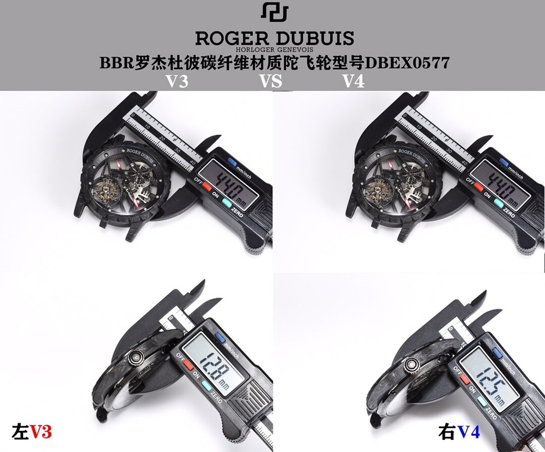 BBR factory Roger Dubuis top-tier watch king DBEX0577 real and fake comparison evaluation appearance live photos