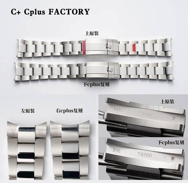 C+ Cplus factory Rolex top collectible watches GMT Cola Ring 126710 true and false comparison review appearance of real pictures