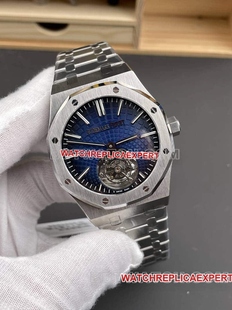 BBS factory Audemars PiguetRoyal Oak1:1top-tier smoked blue dialtourbillon26530front live photo
