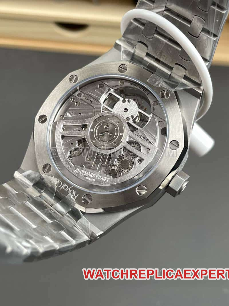 BBS factory Audemars PiguetRoyal Oak1:1top-tier smoked blue dialtourbillon26530caseback live photo