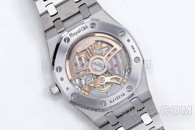 ZF Audemars Piguet Royal Oak super A blue disk 16202 back real photo
